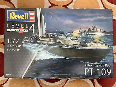 Revell 05147 PT-109 WWII Patrol Torpedo Boat Plastic Model Kit 1/72 Scale MIB • £14.99