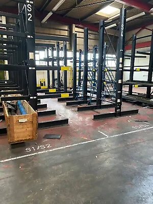 Heavy Duty Double Sided Cantilever Racking - 2 Runs Of 3 Bays Available • £1550