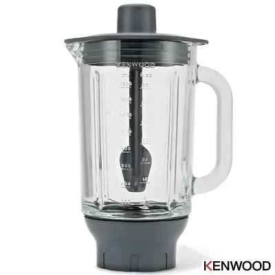 Kenwood Glass Blender Stand Mixer Attachment Jug Hot Cold Blending Ice Crusher • £63.95