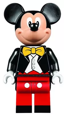 LEGO Disney Dis019 Mickey Mouse Tuxedo Jacket Bow Tie Minifigure Good Condition • $31