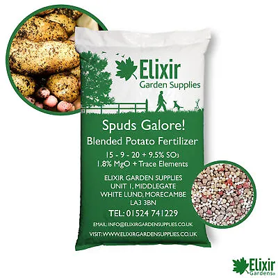 £9.99 • Buy Elixir Gardens | Spuds Galore! Blended Potato Fertiliser/Plant Food | Tub Or Bag
