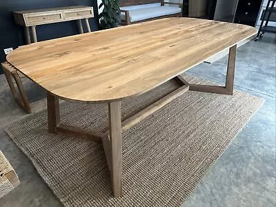 Reclaimed Teak Hardwood Dining Table 8 Seater 4cm Thick Top Indoor / Outdoor • $1950