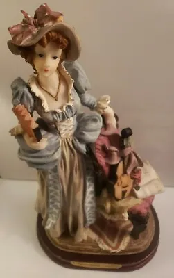 Vintage Montefiori Giavonni Collection Resin Figurine Victorian Lady With Violin • $22.50