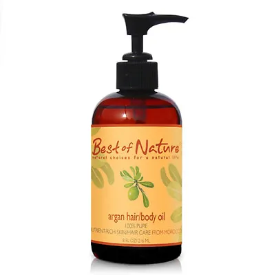 Best Of Nature 100% Pure Argan Skin & Hair Oil - 8 Ounce Pump Bottle • $28