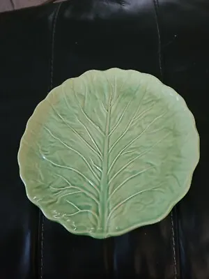 Olfaire Made In Portugal Cabbage Lettuce Leaf Shape Plate 10 1/2 • $10.40