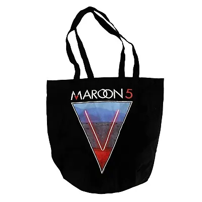 Maroon 5 Black V Graphic Tote Bag 2016 Tour VIP Merchandise • $4.99