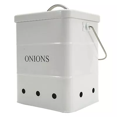 Onion Storage Bin Kitchen Storage CanisterKitchen Pantry Organizer Tin With... • $41.09