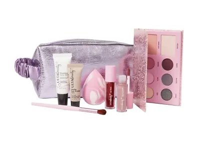 Ulta Beauty 8 Piece Lilac Gift Bag Lip Stain Primers Eye Palette Lipstick Sponge • $14.95