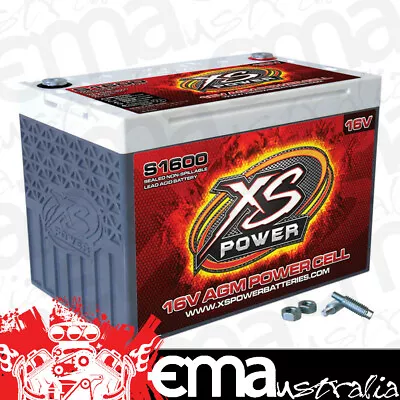 XS Power XSS1600 16 Volt 500Cca Deep Cycle Agm Battery Top Post 10.2 X6.7 X7.2  • $1050.95