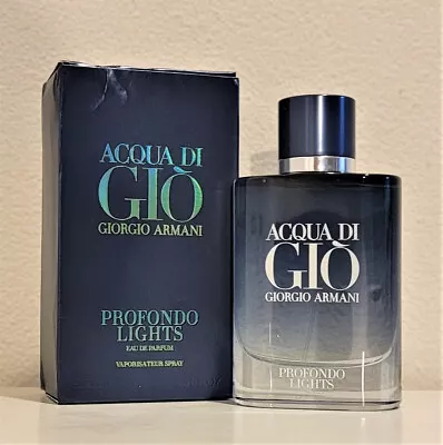 Acqua Di Gio Profondo Lights By Giorgio Armani 2.5 Oz/ 75 Ml Edp Spy Cologne Men • $127.50