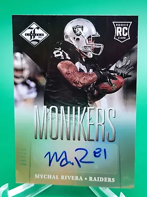 2013 Panini Limited Football Mychal Rivera Monikers RC Auto GOLD 8/25 PWE • $2.15