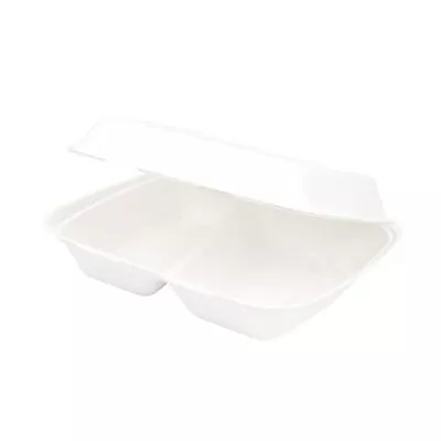 Sugarcane Menu Box With 2 Compartments I Sustainable Take-away Tableware • £56.44