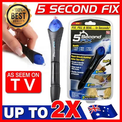 $14.88 • Buy 5 Second Fix UV Light Liquid Welding Kit Welding Compound Glue Repair Tool