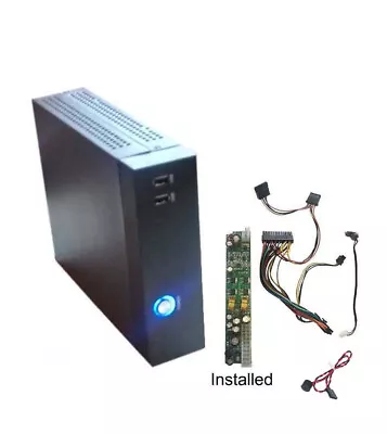 £48.44 • Buy NEW Mini ITX VESA Silent HTPC PC Case W/ 90W 12V DC-to-ATX Power Supply Board PS