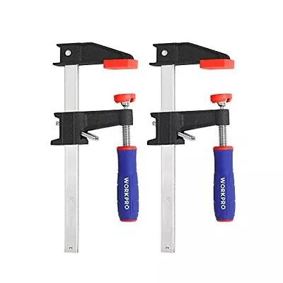 150mm Bar Clamps Set 2-Pack Heavy Duty F Clamps Quick-Release • £19.30