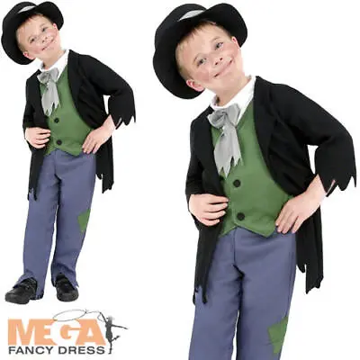 Victorian Poor Boy Fancy Dress World Book Day Kids Childs Oliver Twist Costume • £8.99