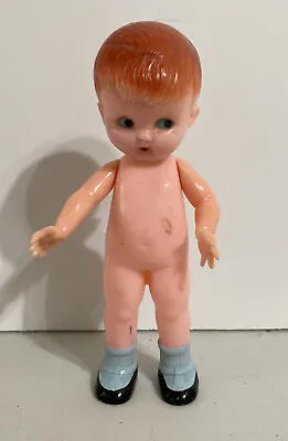 Knickerbocker Co. Vintage Doll Rattle Boy? Hard Plastic 6” • $7.99