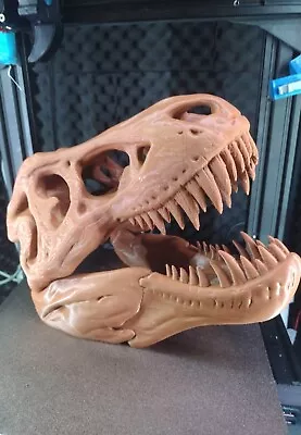 T-Rex Tyrannosaurus Skull Replica Dinosaur [Paintable][BROWN] • £50