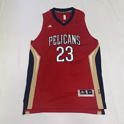 Adidas Anthony Davis New Orleans NOLA Mardi Gras Pelicans NBA Jersey Mens XL • $29.97