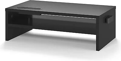 Wood Monitor Stand Riser For Computer Notebook IMac PC 2 Tiers • £15.99