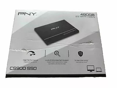 PNY CS900 480 GB 2.5 In Internal SSD (SSD7CS900-480-PB) • £24.95