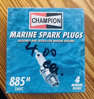 Champion Marine Spark Plugs 885M L6VC 4-Pack • $12