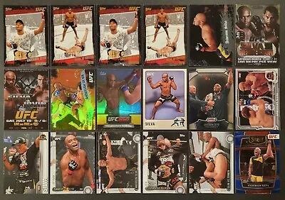 Lot Of 18 Different ANDERSON SILVA UFC MMA Cards 2010-2022 MMA1039 • $19.99