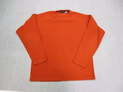 Vintage Patagonia Shirt Mens Medium Orange Fleece Synchilla Hiking Outdoors • $7.99