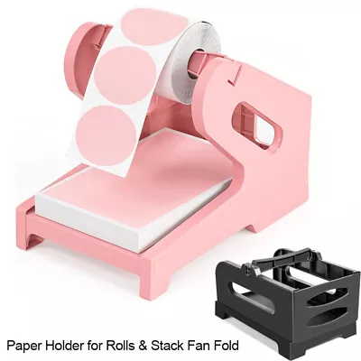 Label Holder Thermal Label Tray Printer Paper Holder For Rolls & Stack Fan Fold • £13.59