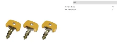 £13.81 • Buy Set 3 Key Jungheinrich 701 Pieces Various It Pallet Truck Stackers 35cm Electric