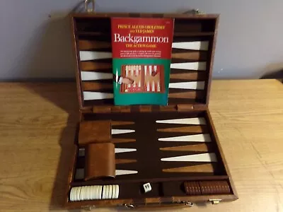 Vintage Backgammon Game With Book And Case • $9.99