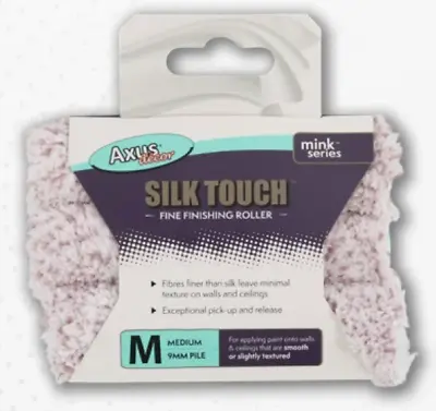 AXUS DECOR Silk Touch Fine Finishing Medium Pile 4  Mini Roller Sleeves 3-Pack • £6.99