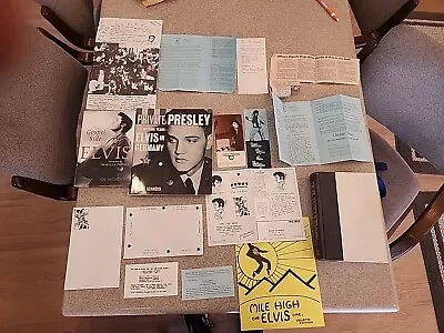 Elvis Presley Memorabilia Lot- Books Fan Club Items Christmas Card -VERY RARE! • $21.95