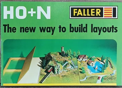 Vintage Original FALLER HO + N The New Way To Build Layouts Railway Catalogue • £7.25