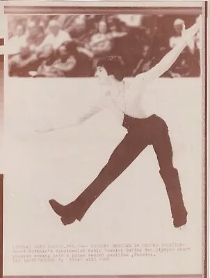 Original Press Photo Ice Skating Robin Cousins Lake Placid Olympics 19.2.1980 A • £5