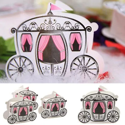 50/100/200Pcs Luxury Boxes Wedding Party Favour Sweets Cake Candy Gifts Favor◢ • £14.53