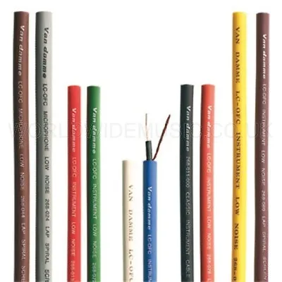 Van Damme XKE Pro Instrument Cable - Sold By The Metre With Choice Of 10 Colours • £1.40