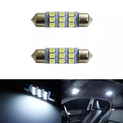 Xenon White 9-SMD 1.50  36mm 6411 6418 LED Bulbs For Car Interior Map Dome Light • $7.99