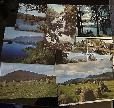 7 Lake District Postcards Unposted Vintage 60s/70s • £2.50