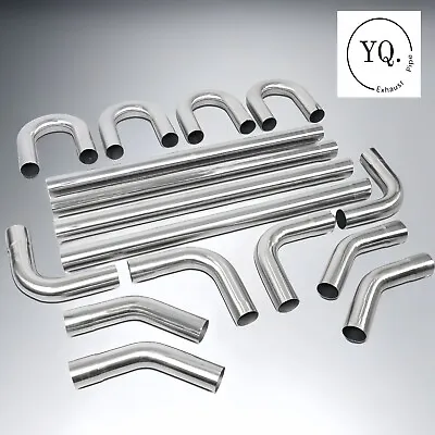 16Pcs 2.25  OD DIY Custom Stainless Steel Bend Straight  Exhaust Tubing Pipe Kit • $179.99