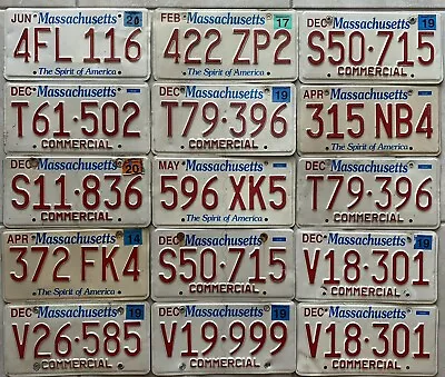 2017-2020 Lot Of 15 Massachusetts License Plates EXPIRED • $39