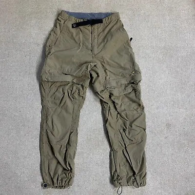 $21.95 • Buy Mountain Hardwear Convertible Cargo Pants Women's 6 Khaki Nylon Hiking Fishing