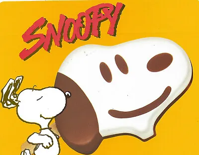 Vintage Snoopy/Peanuts Ice Cream Sticker-Ice Cream Truck Decal-Vanilla/Chocolate • $16.50