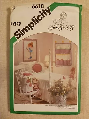 UNCUT Vintage Simplicity Sewing Pattern 6618  Herself The Elf  Bedroom Decor • $10.95