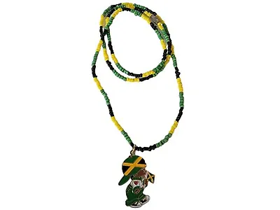 Jamaica Jamaican Flag Bead Necklace Or Bracelet Mini Banner Pendant Jewelry  22  • $22.85