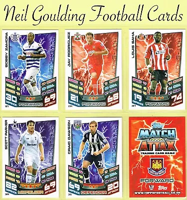 Topps MATCH ATTAX 2012-13 ☆ PREMIER LEAGUE ☆ Football Cards #181 To #360 • £0.99