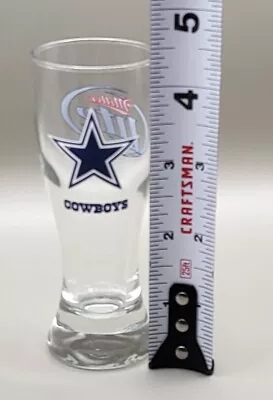 Miller Lite Beer Dallas Cowboys Tall Shot Glass Shooter 4 1/4  Tall • $9.88