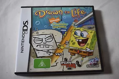 Nintendo Ds Game - Spongebob Squarepants Drawn To Life - Genuine Pal • $12.90