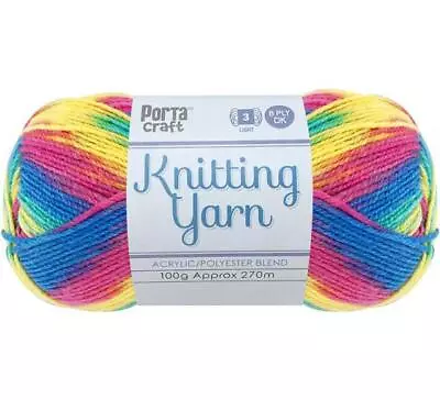 Knitting Yarn 100g 270m 8ply Multi Pixie (Product # 189566) • $3.30