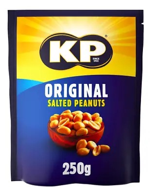 KP Original Salted Peanuts 4 Or 6 X 250g Bags Best Before 30/12/2023 • £11.99
